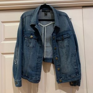 Women’s Distressed Jean Jacket- Size 20